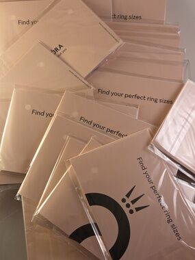 5Pcs Pandora Pink Ring Sizing Guide